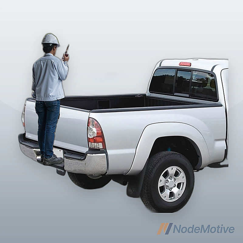 Rear Step Bumper for 95-04 Toyota Tacoma, W/O Parking Sensor Hole&Vent Hole