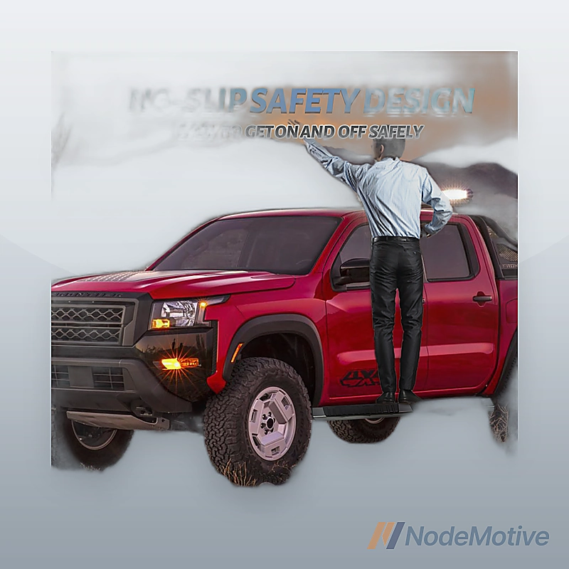 For 2005-2023 Nissan Frontier Crew Cab 6\" Running Boards Side Step Bars S/S H