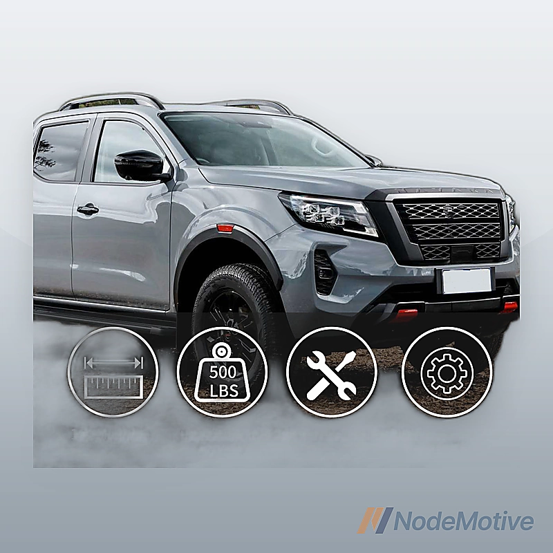For 2005-2023 Nissan Frontier Crew Cab 6\" Running Boards Side Step Bars S/S H