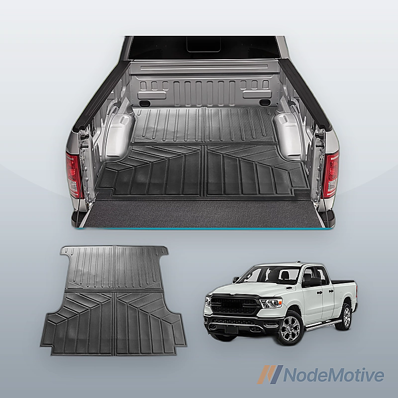 Fits 19-24 Dodge Ram 1500 5.7ft Truck Bed Mat TPE 3D Rear Storage Cargo Liner