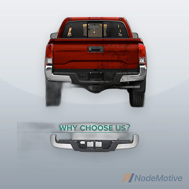 Chrome Rear Step Bumper Assembly for 2016-2023 Toyota Tacoma TO1103126 16-23