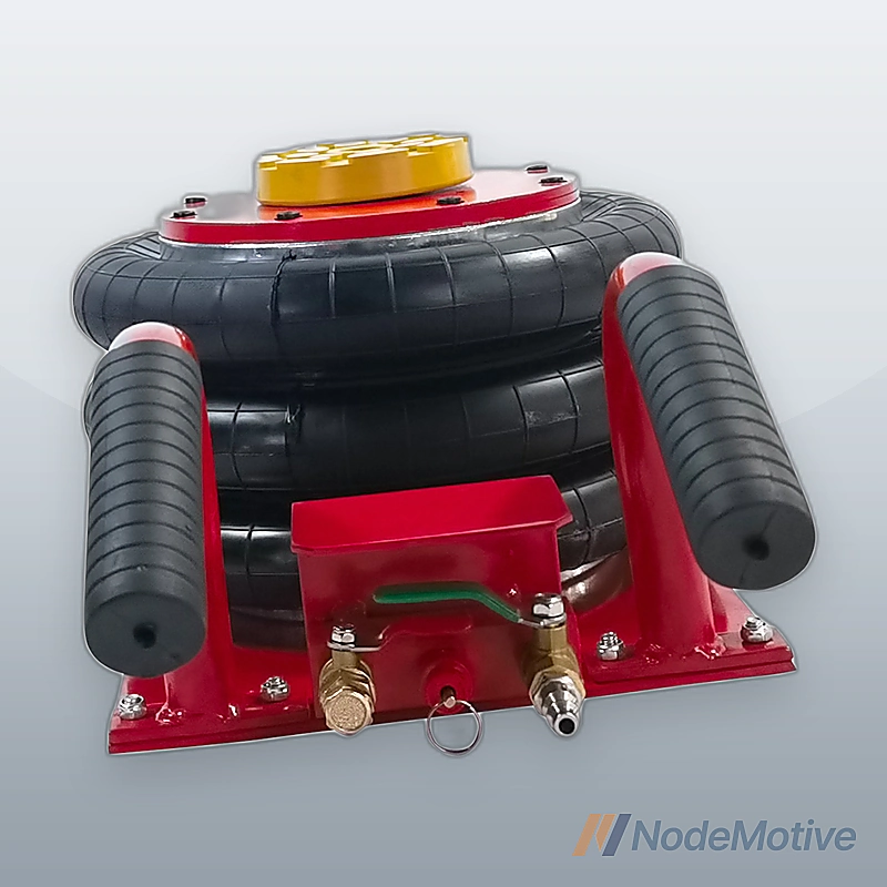 Triple Air Bag Jack for Car 3 Ton Heavy Duty Air Jack Lift Up To 18 Inch Red