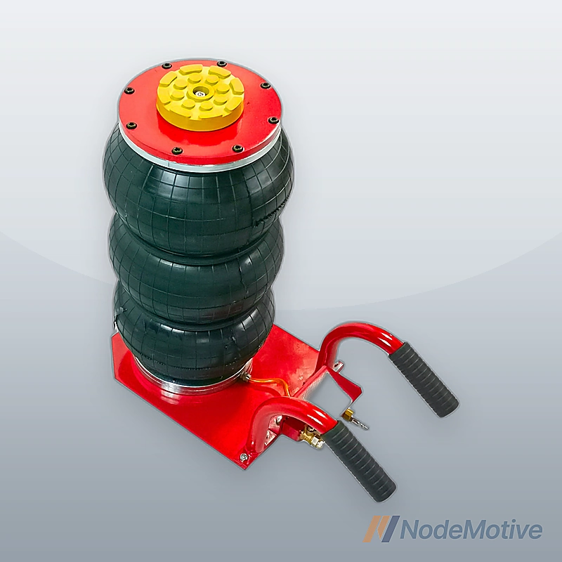 Triple Air Bag Jack for Car 3 Ton Heavy Duty Air Jack Lift Up To 18 Inch Red