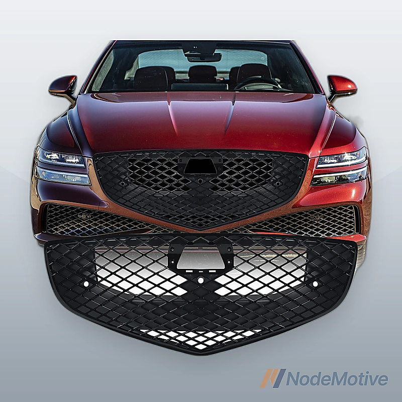 Front Grill Black for GENESIS G80 2021-2023 W/ Camera Hole