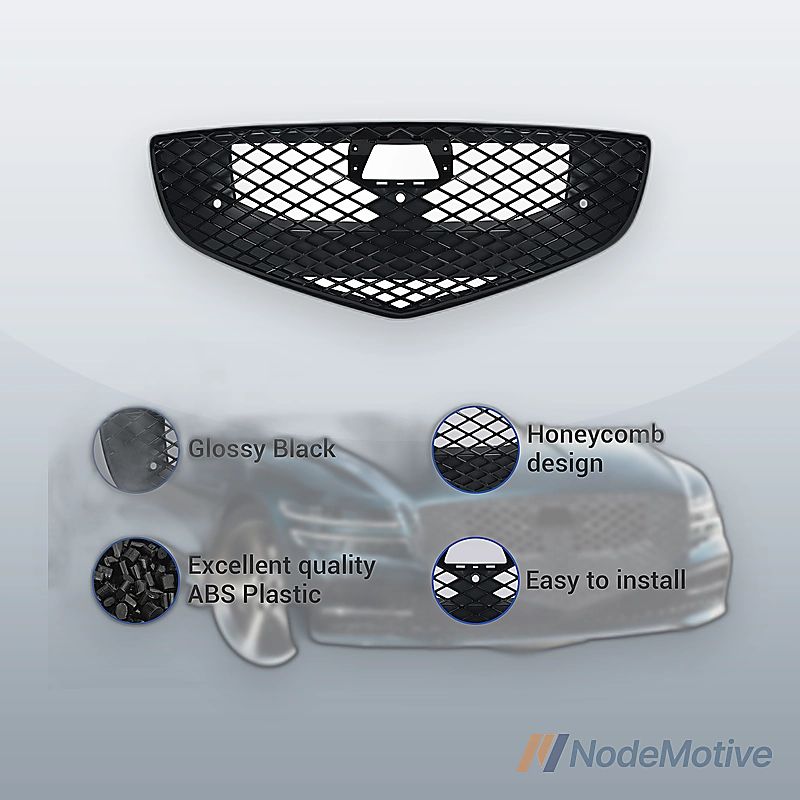 Front Grill Black for GENESIS G80 2021-2023 W/ Camera Hole