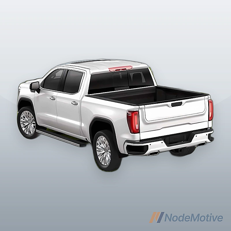 Chrome Rear Bumper Assembly for 2019-2023 Chevy Silverado GMC Sierra w/ Park