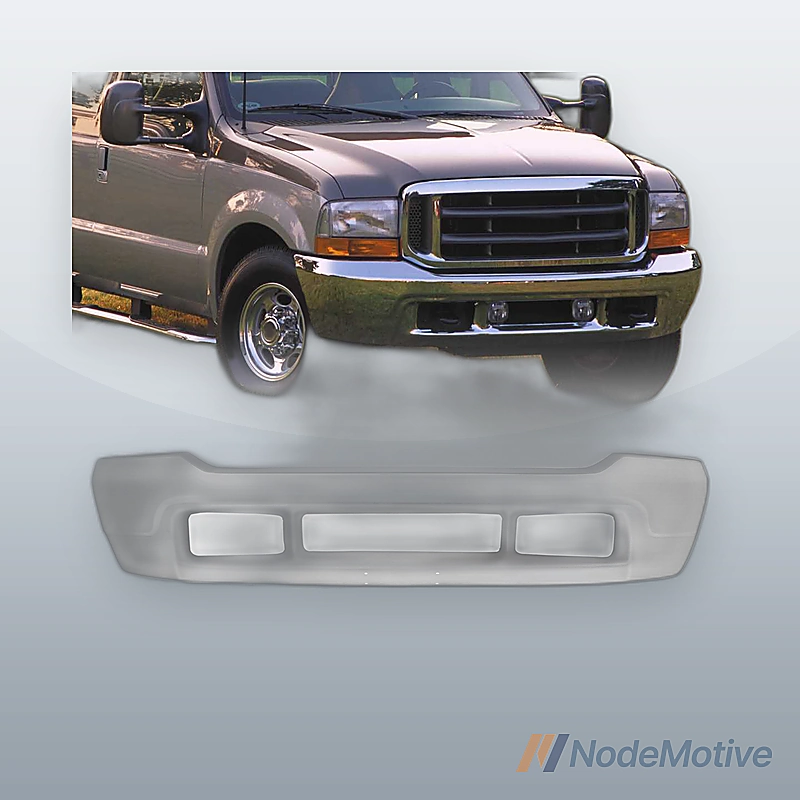Front Bumper Steel For 2001-2004 Ford F-250 Super Duty F-350 Super Duty F-450 F-550