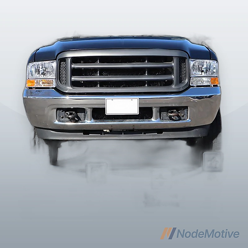 Front Bumper Steel For 2001-2004 Ford F-250 Super Duty F-350 Super Duty F-450 F-550