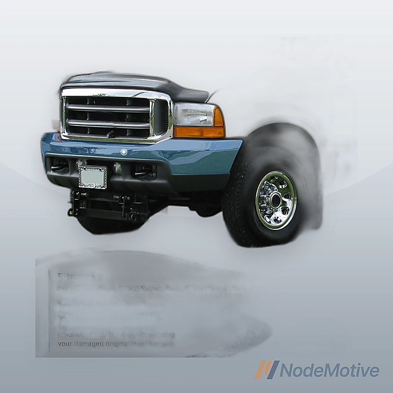 Front Bumper Steel For 2001-2004 Ford F-250 Super Duty F-350 Super Duty F-450 F-550