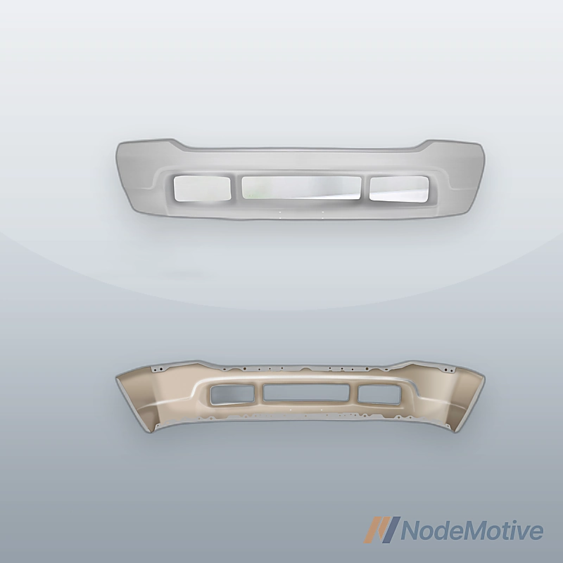Front Bumper Steel For 2001-2004 Ford F-250 Super Duty F-350 Super Duty F-450 F-550