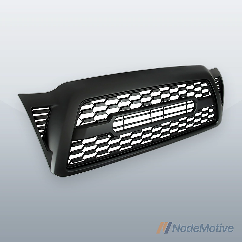 Front Grille for 2005 2006 2007 2008 2009 2010 2011 Toyota Tacoma Gloss Black