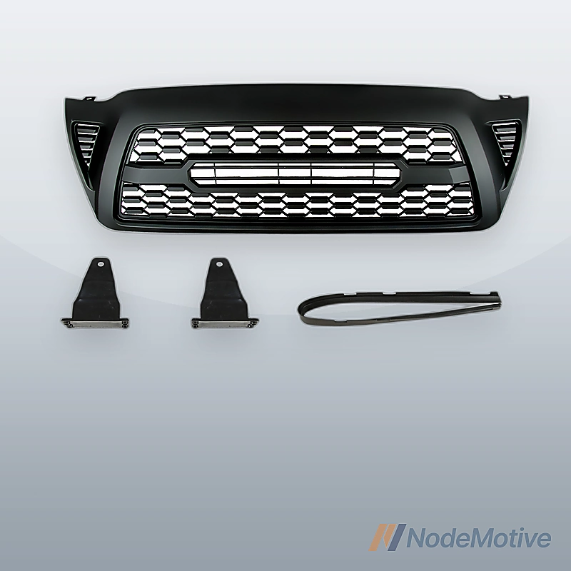 Front Grille for 2005 2006 2007 2008 2009 2010 2011 Toyota Tacoma Gloss Black
