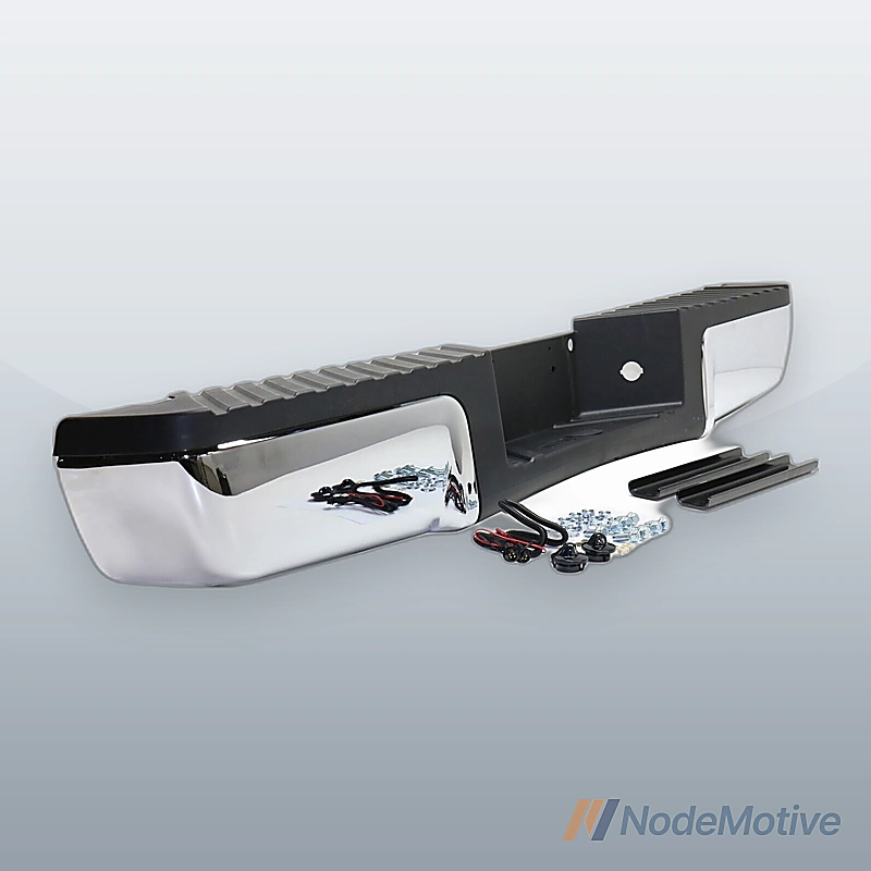 Rear Step Bumper For 08-16 Ford F-250 Super Duty F-350 F-450 Super Duty Chrome
