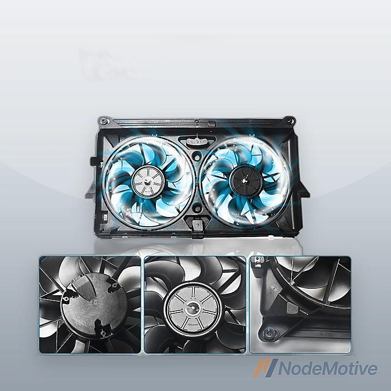 Radiator Cooling Fan Assembly For 2007-2013 Silverado 1500 Sierra 1500 Dual Fan