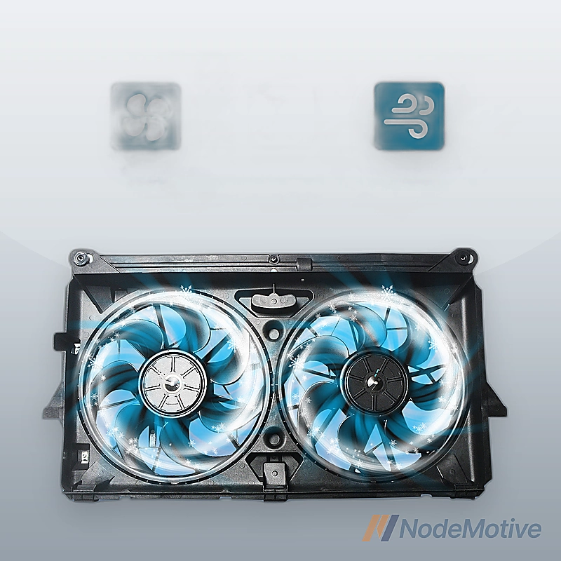 Radiator Cooling Fan Assembly For 2007-2013 Silverado 1500 Sierra 1500 Dual Fan