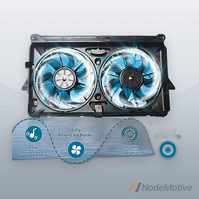 Radiator Cooling Fan Assembly For 2007-2013 Silverado 1500 Sierra 1500 Dual Fan