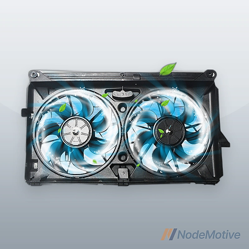 Radiator Cooling Fan Assembly For 2007-2013 Silverado 1500 Sierra 1500 Dual Fan