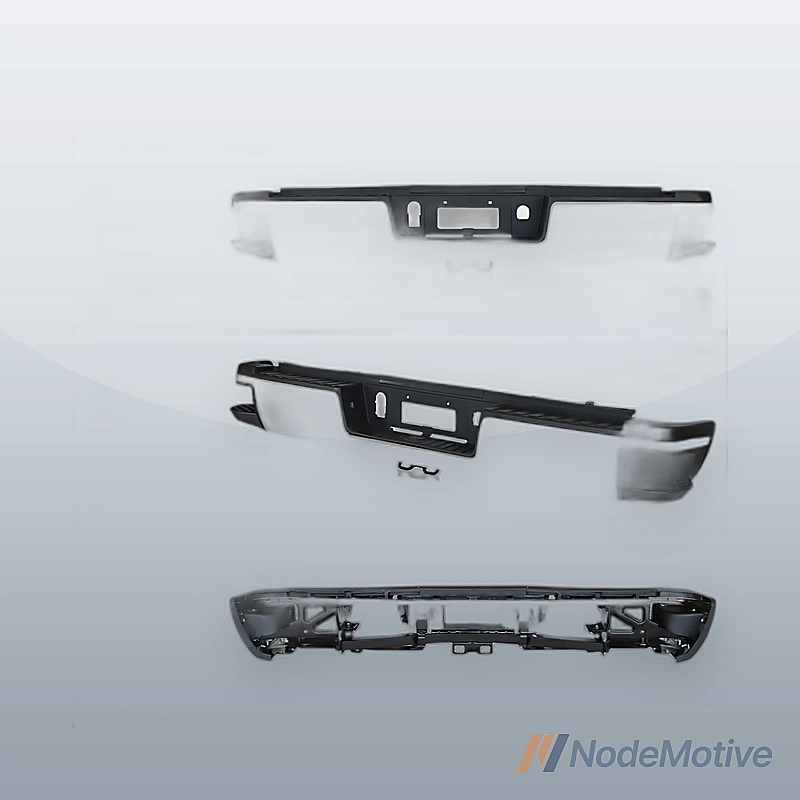 Chrome Rear Bumper Assembly for 2015-2019 Chevy Silverado Sierra 2500 3500