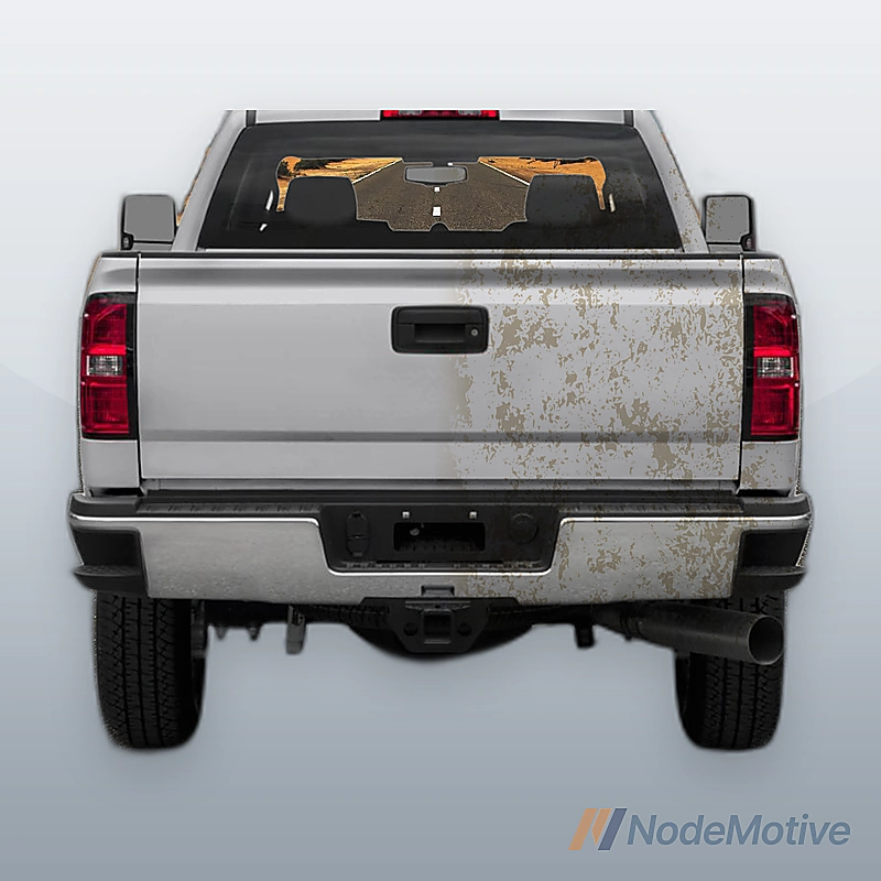 Chrome Rear Bumper Assembly for 2015-2019 Chevy Silverado Sierra 2500 3500