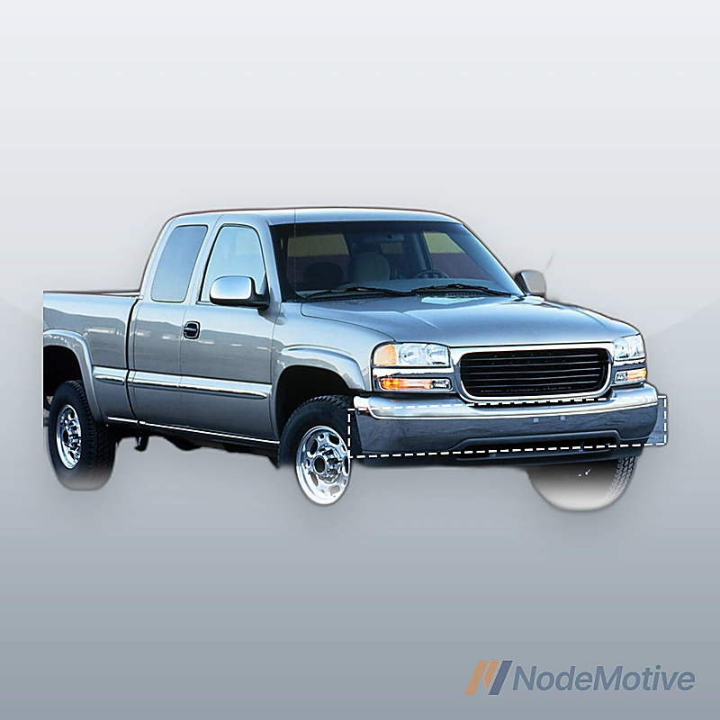 Front Bumper Steel For 99-02 GMC Sierra 1500 00-06 Yukon 01-02 Sierra 2500 HD