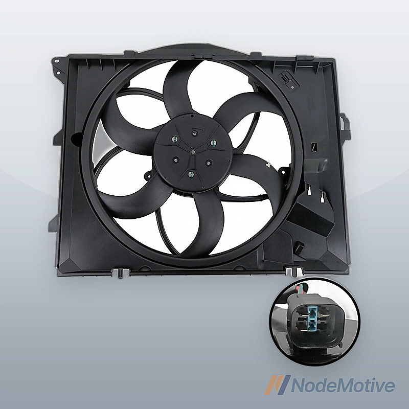 3Pin Cooling Fan Assembly Brushless Motor 400W Fits BMW E90 2006-13