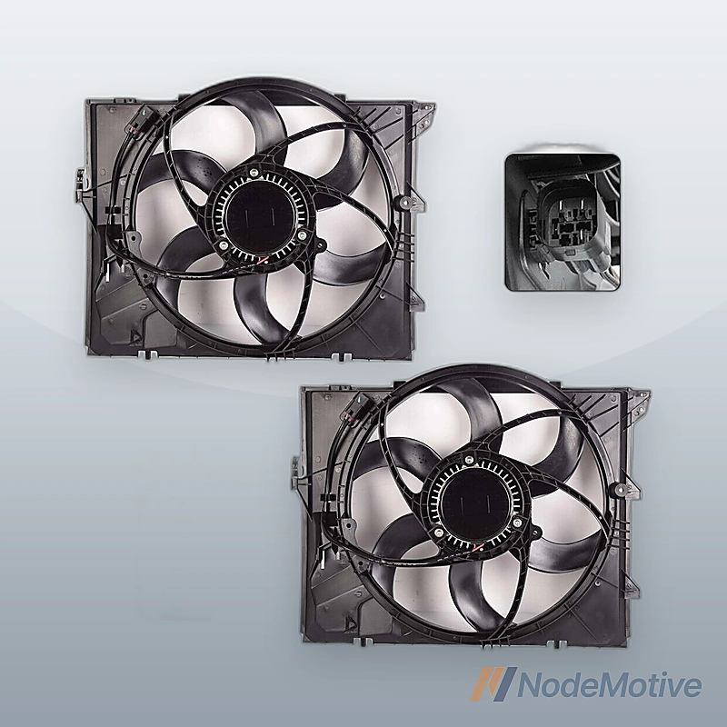 3Pin Cooling Fan Assembly Brushless Motor 400W Fits BMW E90 2006-13
