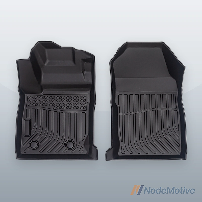 Car Floor Mats for 2014-2019 Ford Fiesta，All-Weather TPE Rubber