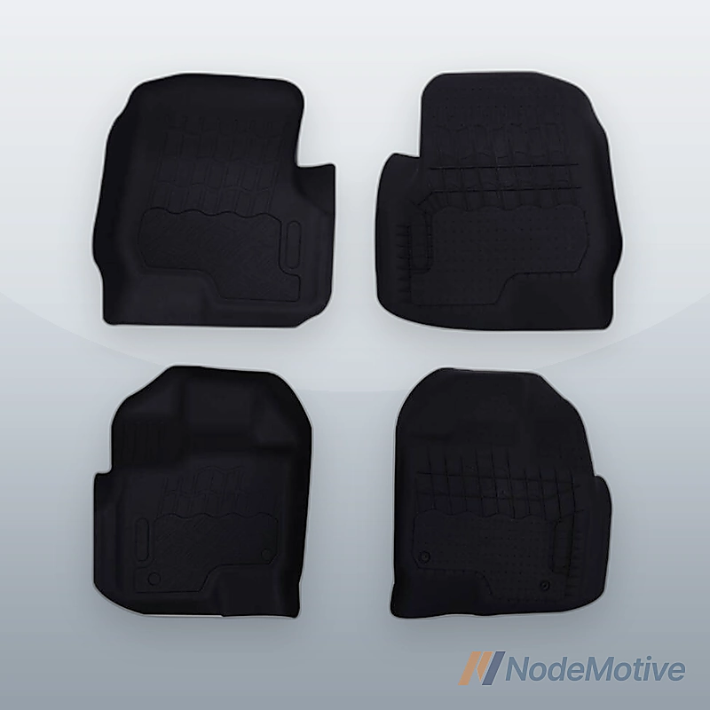 Front 2PCS Black TPE Mats kit for Ram 1500 Quad Cab