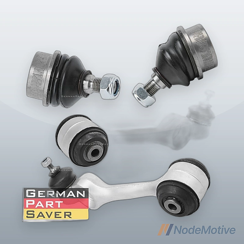 4 Pcs Front Upper Control Arm + Lower Ball Joint Kit for Mercedes Benz W126