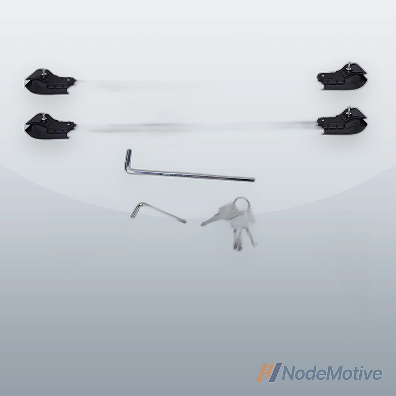 Aluminum Car Roof Cross Bar Luggage Rack Rail with Locks 93cm-99cm(36.6''-39'')