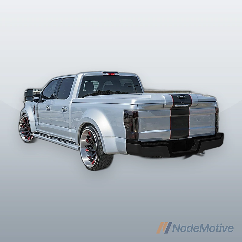 Rear Bumper Steel For 2017-2022 Ford F-250 F-350 Black W/O Radar Hole