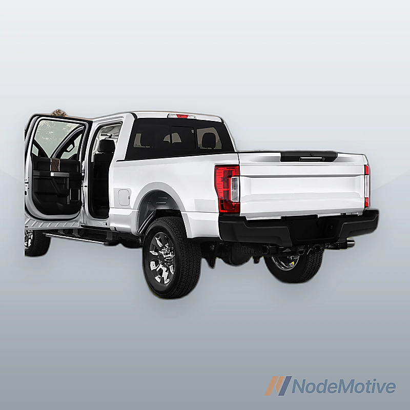 Rear Bumper Steel For 2017-2022 Ford F-250 F-350 Black W/O Radar Hole