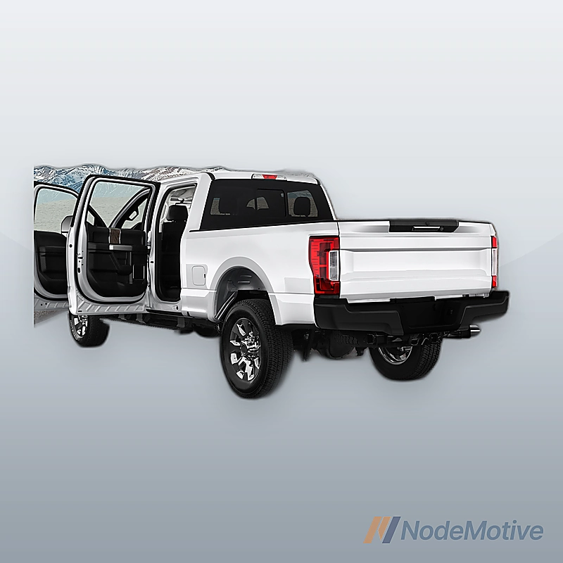Rear Bumper Steel For 2017-2022 Ford F-250 F-350 Black W/O Radar Hole