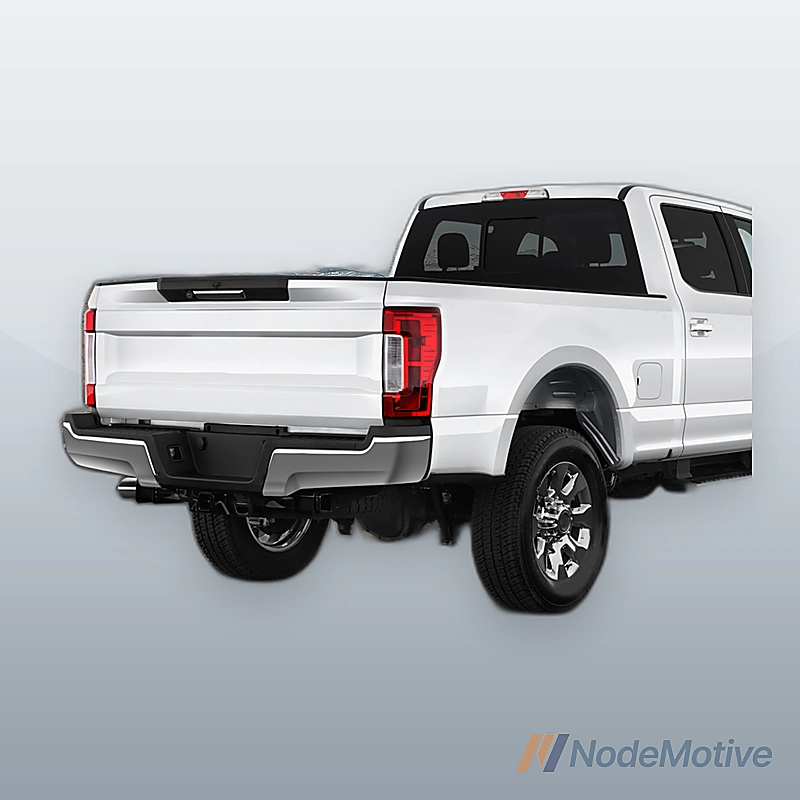 Rear Bumper Steel For 2021 Ford F150 W/ Tow Hole Black W/O Radar Holes