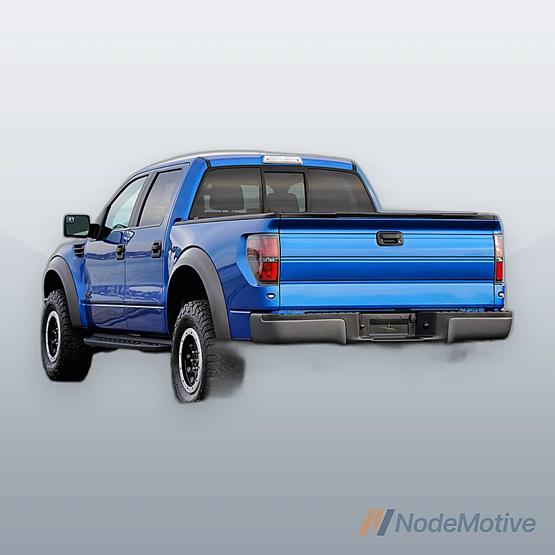Rear Bumper Steel For 2021 Ford F150 W/ Tow Hole Black W/O Radar Holes