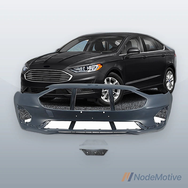 Front Bumper Plastic For 2019-2021 FUSION FO1000757 Black