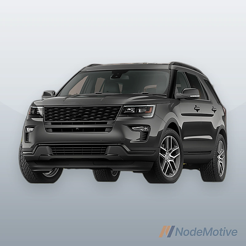 For 2018 EXPLORER FRONT BUMPER LOWER Black Plastic With plated hole