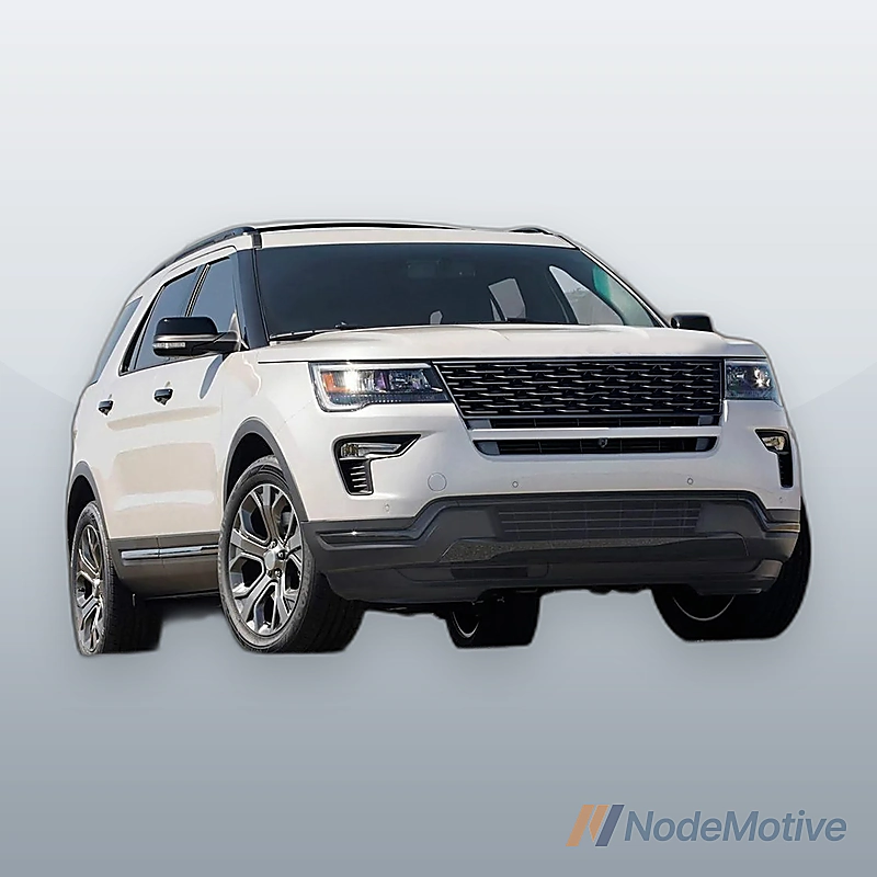 For 2018 EXPLORER FRONT BUMPER LOWER Black Plastic With plated hole