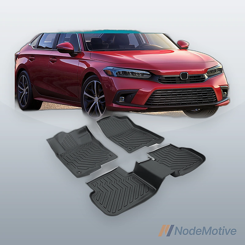 Floor Mats for 2022-2023 Honda Civic All Weather Front & Rear Floor Liner