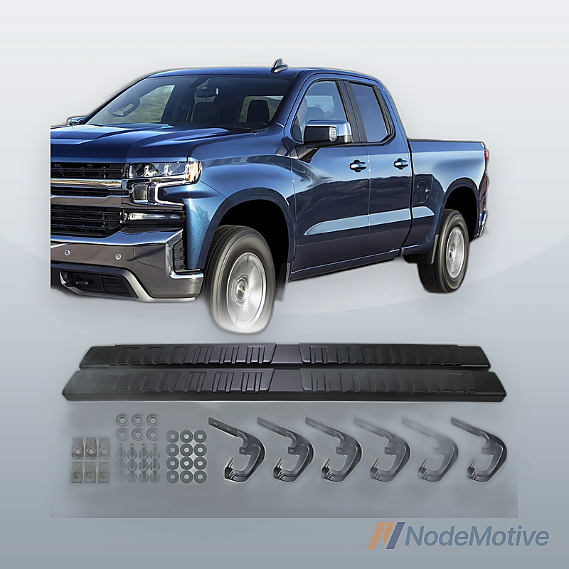 Side Step Running Boards for 07-18 Silverado Sierra 1500 2500 3500 HD double cab