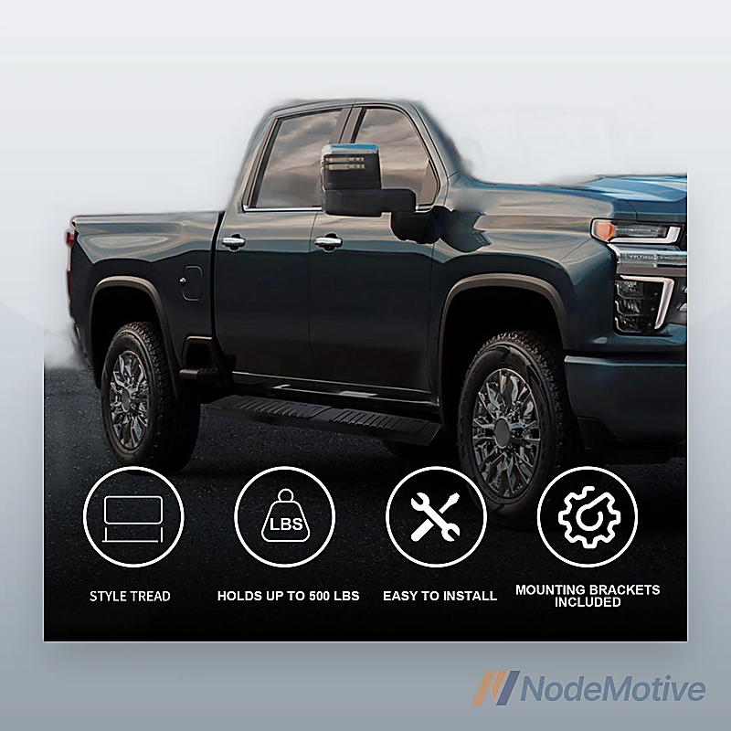Side Step Running Boards for 07-18 Silverado Sierra 1500 2500 3500 HD double cab