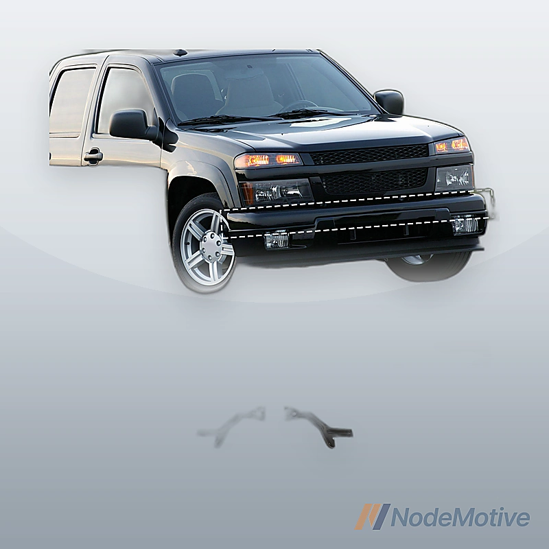 Front Bumper Steel For 2004-2012 Chevrolet Colorado GMC Canyon Black