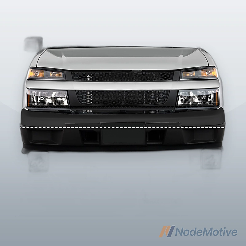 Front Bumper Steel For 2004-2012 Chevrolet Colorado GMC Canyon Black