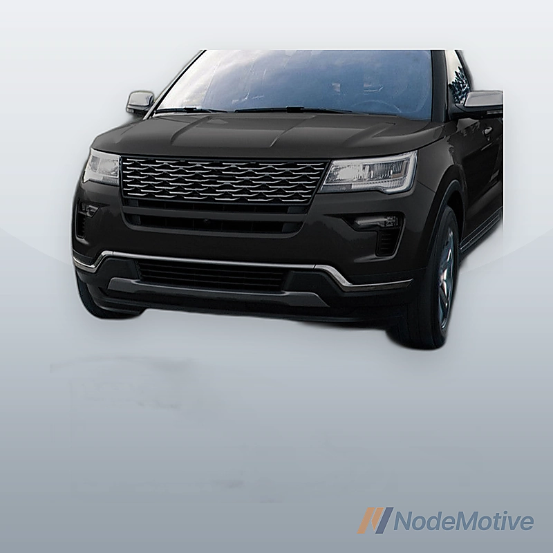 Black Front Bumper Plastic For 2018 Ford Explorer