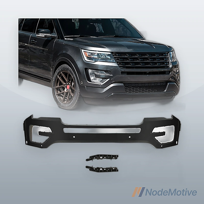 Black Front Bumper Plastic For 2016 EXPLORER With Six Hole