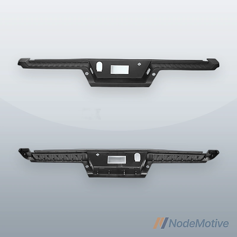 Rear Bumper Steel For 2021 Ford F150 W/ Tow Hole Black W/Radar Holes