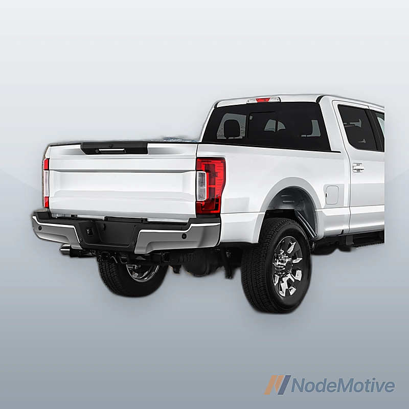 Rear Bumper Steel For 2021 Ford F150 W/ Tow Hole Black W/Radar Holes