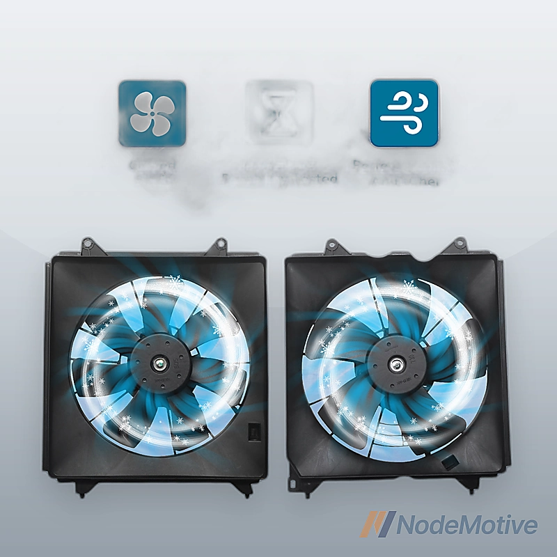 Radiator Cooling Fan Assembly for 2008-2012 Honda Accord Left and Right