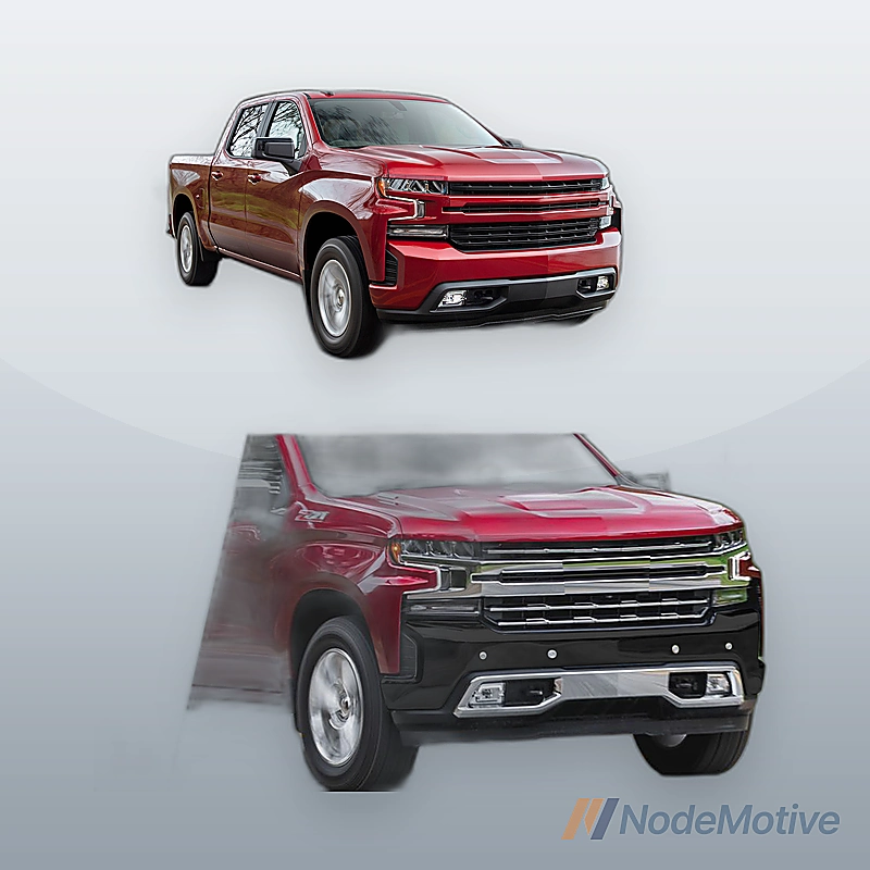 Primered Front Bumper Face Bar for 2019-2021 Chevy Silverado 1500 LT LTZ w/ Park