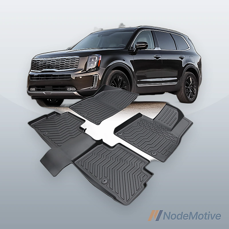 Car Floor Mats for 2020-2023 Kia Telluride Bucket Seats Without Center Console